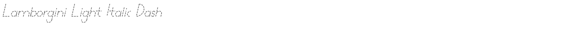Lamborgini lamborgini-lightitalicdash-personal.ttf font preview