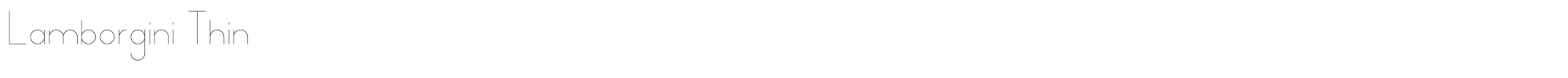 Lamborgini lamborgini-thin-personal.ttf font preview