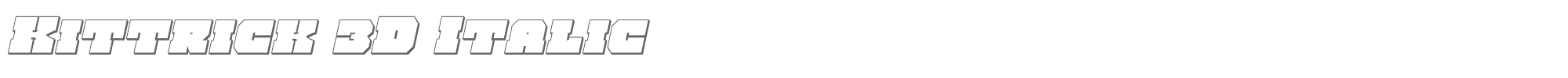 Kittrick kittrick3dital.ttf font preview