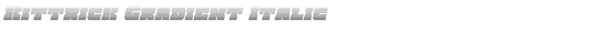 Kittrick kittrickgradital.ttf font preview
