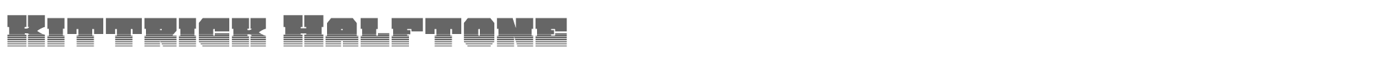 Kittrick kittrickhalf.ttf font preview