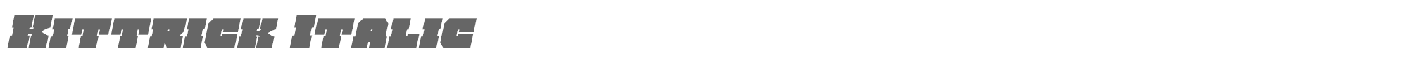 Kittrick kittrickital.ttf font preview