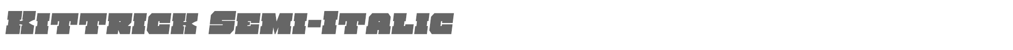 Kittrick kittricksemital.ttf font preview