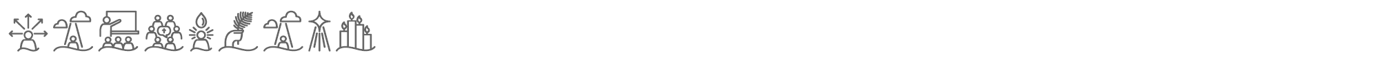 Sample characters Liturgica Font