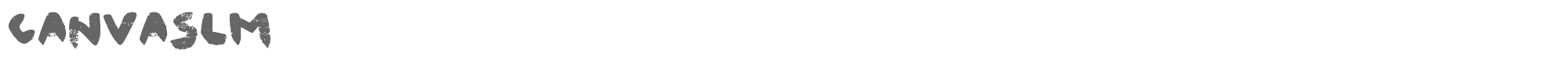 Sample characters Canvaslm Font