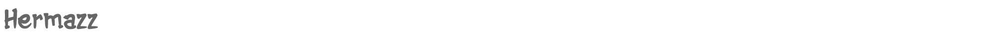 Sample characters Hermazz Font