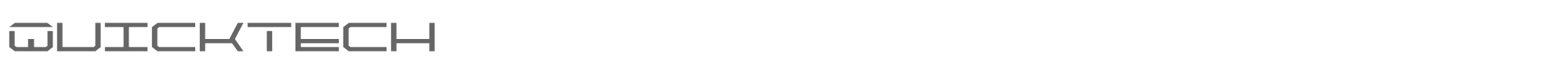 Sample characters Quick Tech Font