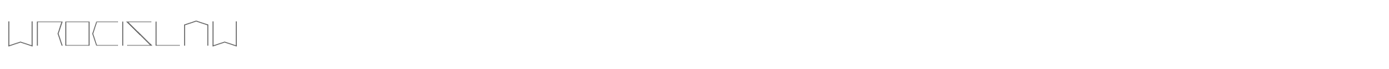 Sample characters Wrocislaw Font