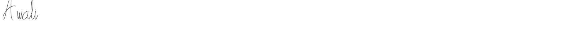 Sample characters Awali Font