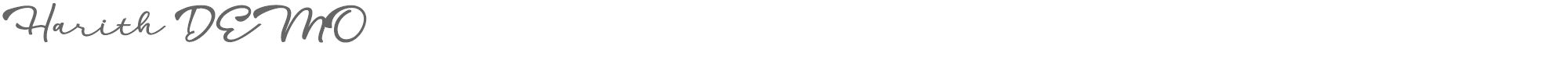 Sample characters Harith Font