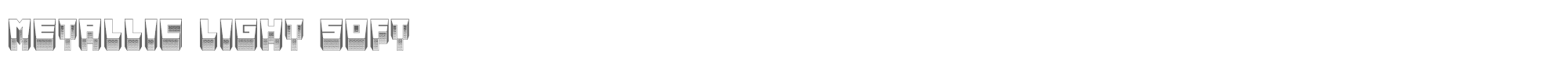 Metallic MetallicLightSoft.ttf font preview