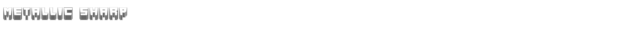 Metallic MetallicSharp.ttf font preview