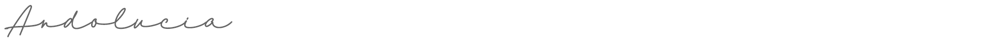 Sample characters Andolucia Font
