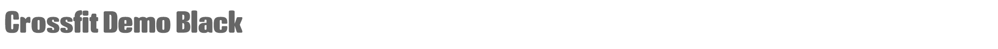 Sample characters Crossfit Font