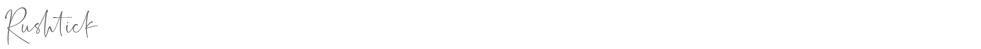 Rushtick Rushtick.ttf font preview