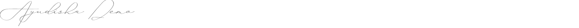 Sample characters Ayudisha Font