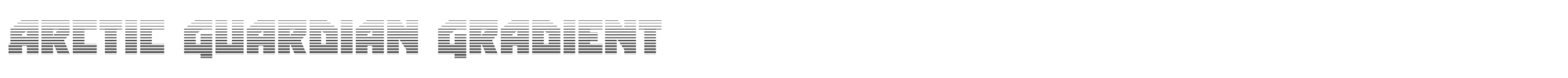 Arctic Guardian arcticguardiangrad.ttf font preview
