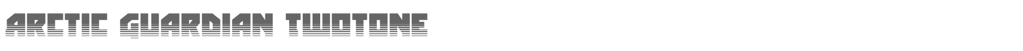 Arctic Guardian arcticguardiantwotone.ttf font preview