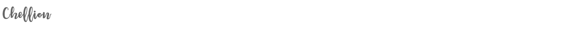 Sample characters Chellion Font