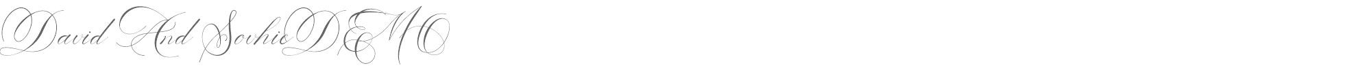 Sample characters David & Sovhie Font