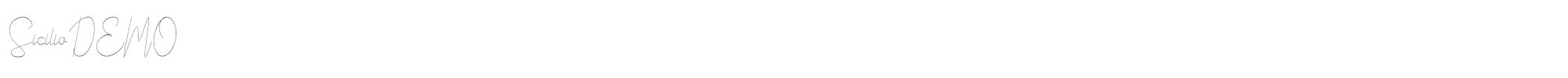 Sample characters Sicilia Font
