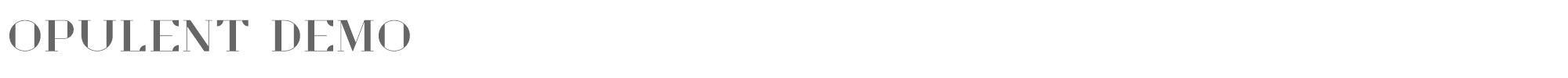 Sample characters Opulent Font