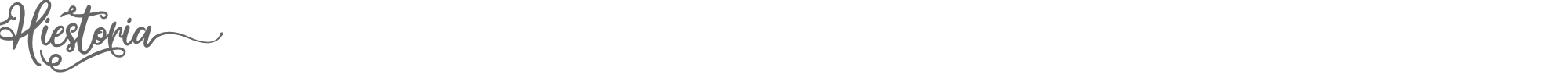 Sample characters Hiestoria Font