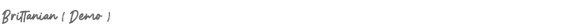 Sample characters Brittanian Font