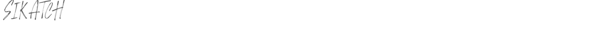 Sample characters Sikatch Font