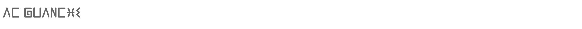 Sample characters AC Guanche Font