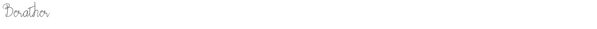 Berather Berather.ttf font preview