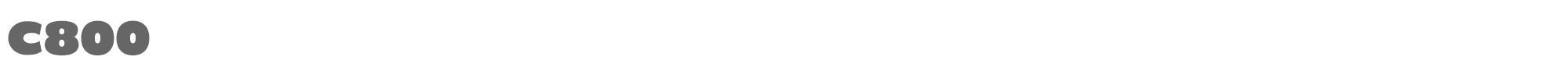 Sample characters C800 Font