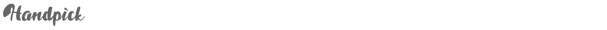 Sample characters Handpick Font