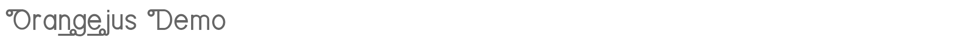 Orangejus OrangejusDemo.ttf font preview
