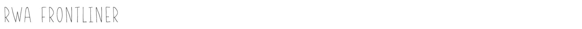 RWA Frontliner RWAFrontliner-Regular.otf font preview
