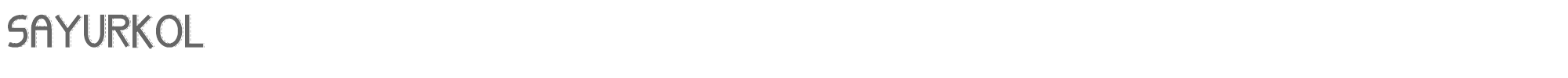 Sample characters Sayurkol Font