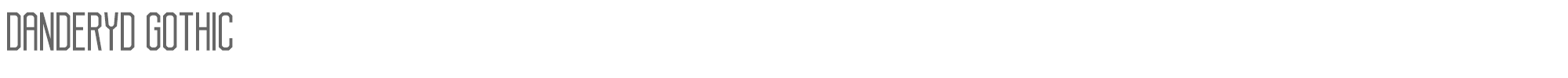 Sample characters Danderyd Gothic Font