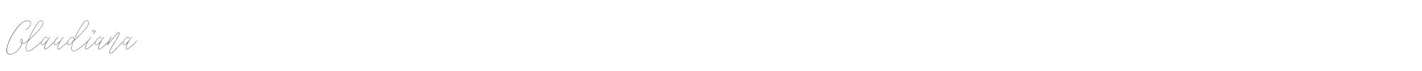 Sample characters Glaudiana Font