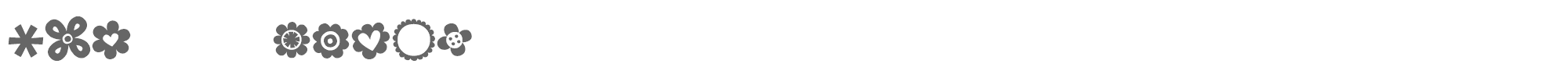 Sample characters MTF 100 Dings Font