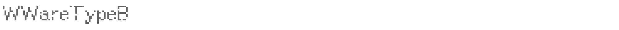WWareTypeB WWareTypeB.ttf font preview
