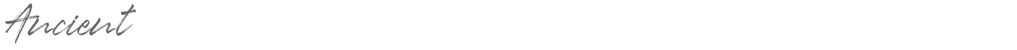 Sample characters Ancient Font