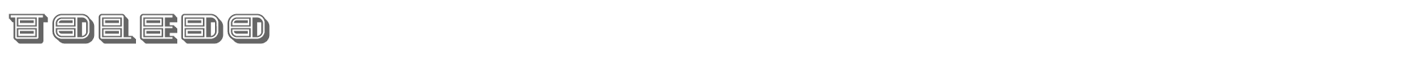 Sample characters Toledo Font
