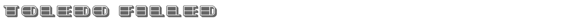 Toledo ToledoFilled.ttf font preview