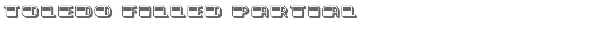 Toledo ToledoFilledPartial.ttf font preview