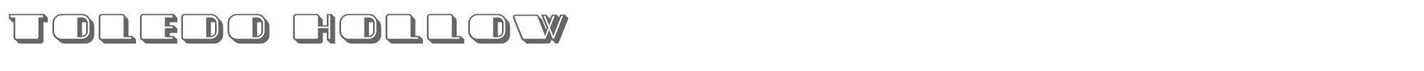 Toledo ToledoHollow.ttf font preview