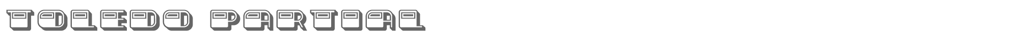 Toledo ToledoPartial.ttf font preview
