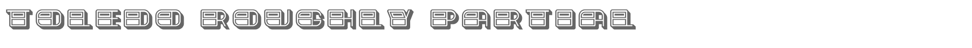 Toledo ToledoRoughlyPartial.ttf font preview