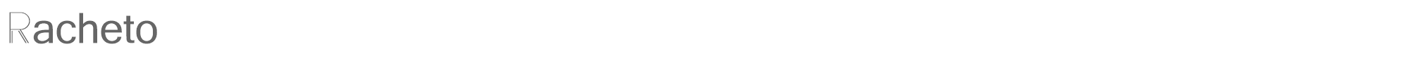 Sample characters Racheto Font