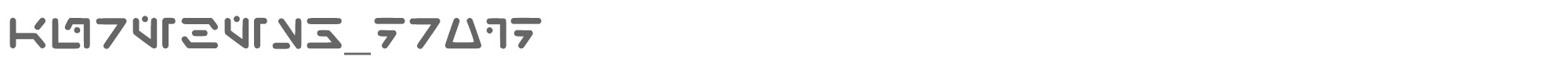 Sample characters Aurebesh Droid Font