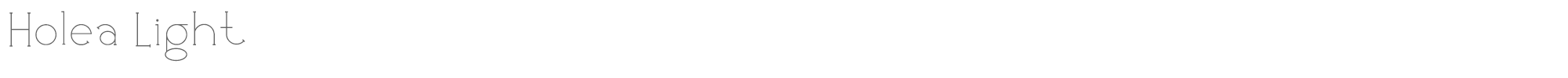 Holea HoleaLight.ttf font preview